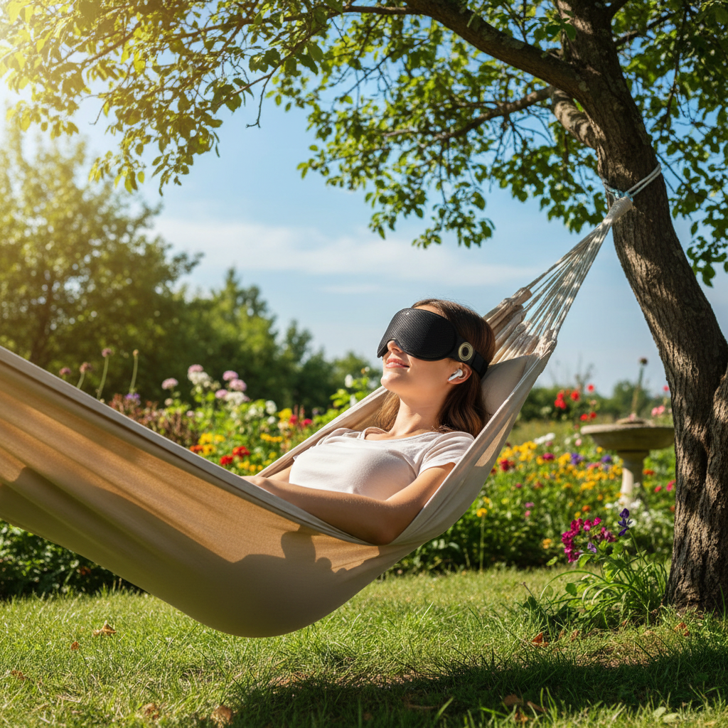 3D Wireless Sleeping Headphones Blindfold Soft Washable Bluetooth5.4 Music Headset Eyemask Handsfree Call Earphones Adjustable